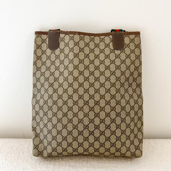 GUCCI Ophidia Coated Canvas and Leather Monogram Tote Bag - Picture 3 of 11